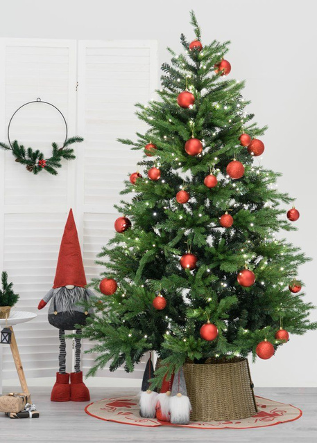 Husă pentru suportul de brad, 50 x 25 cm, imitație de ratan