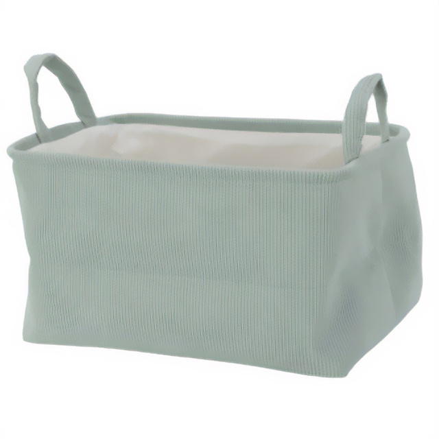 Coș de depozitare cu mânere, din poliester, 40 x 29 x 22 cm