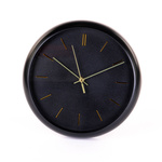 Ceas de perete modern, cu ace aurii, Ø 31 cm