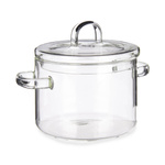 Vas de copt cu capac, forma de oala, 1 l