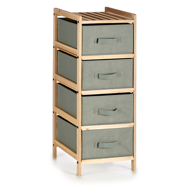 Comodă cu 4 sertare din material textil