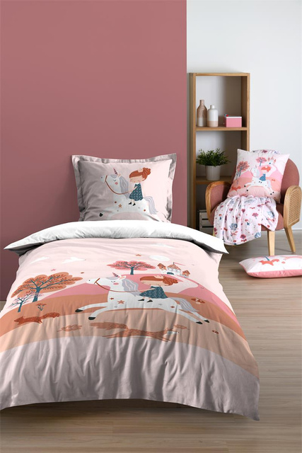 Perna decorativă pentru camera copilului CYRIELLE, roz, 40 x 40 cm