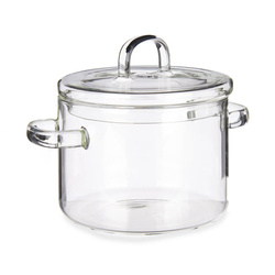 Vas de copt cu capac, forma de oala, 1 l