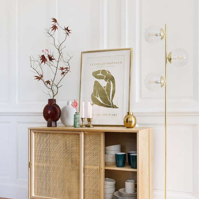 Vaza din sticla colorata COQUILLAGE, 25 cm