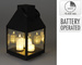 Lanterna cu trei lumânări LED, 25 cm