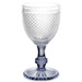 Set 6 pahare pentru vin cu model de cristal, 330 ml