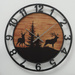 Ceas de perete cu motiv de iarnă, LUDWIG, Ø 70 cm