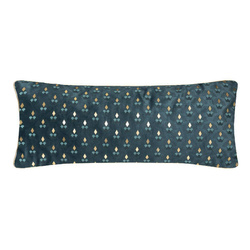 Pernă decorativă alungită în culoarea teal, poliester, 35 x 75 cm