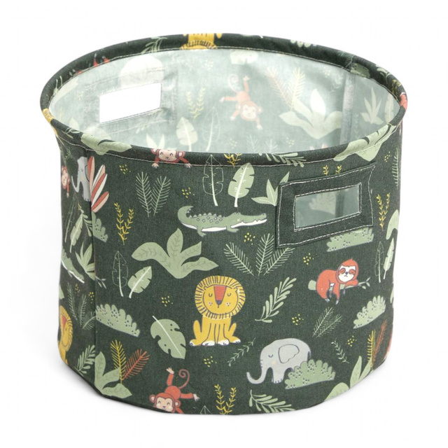 Coș pentru jucării rotund THE KING OF THE JUNGLE, Ø 38 cm