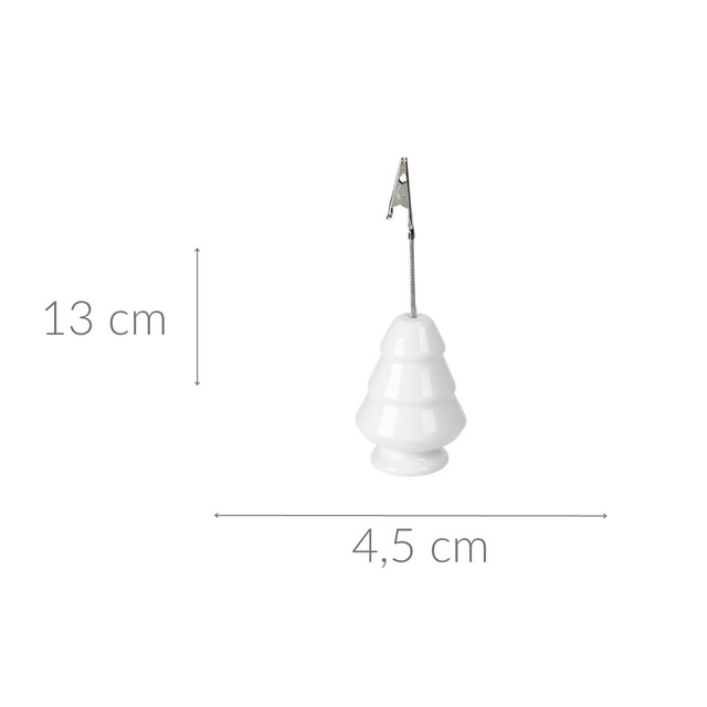 Brad decorativ, suport note, 13 cm