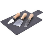 Tocator cu 3 cuțite incluse, 30 x 17 cm