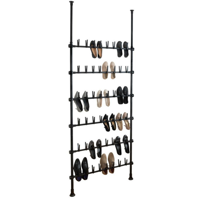 Suport pentru pantofi telescopic HERKULES, negru, inaltime 165 - 300 cm, WENKO
