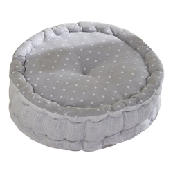 Perna de șezut rotundă CONSTANCE, bumbac, Ø 40 x 12 cm