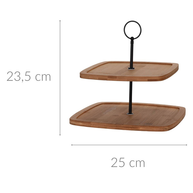 Platou din bambus cu două niveluri