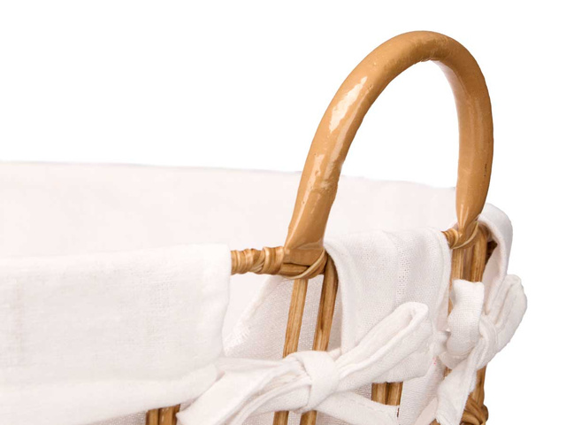 Coș de rufe cu mânere, un singur compartiment, 59 cm