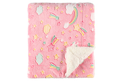 Cuvertură de pat pentru copii GLOW, luminoasă în întuneric, 125 x 150 cm