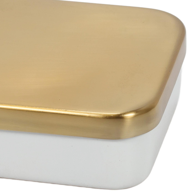 Cutie depozitare, organizator metalic, patrat, 13 cm