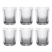 Set 6 pahare cu model de cristal, 300 ml