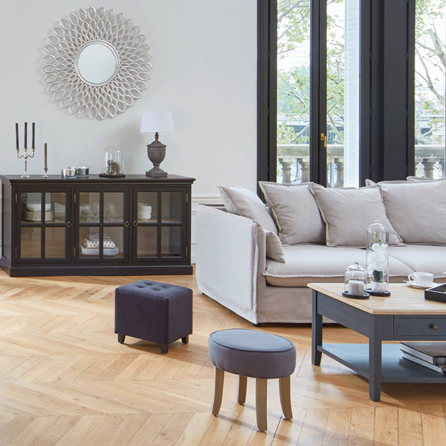 Sfera din sticlă, Ø 23 cm, bază neagră