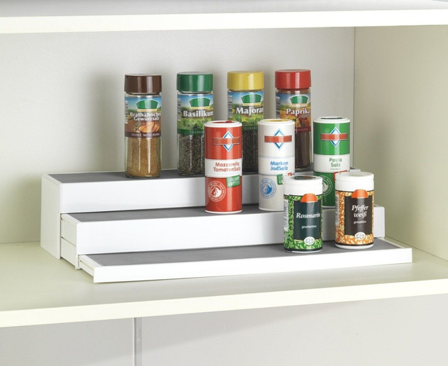 Raft bucătărie 3 niveluri STEPS, 40x9x9 cm, WENKO