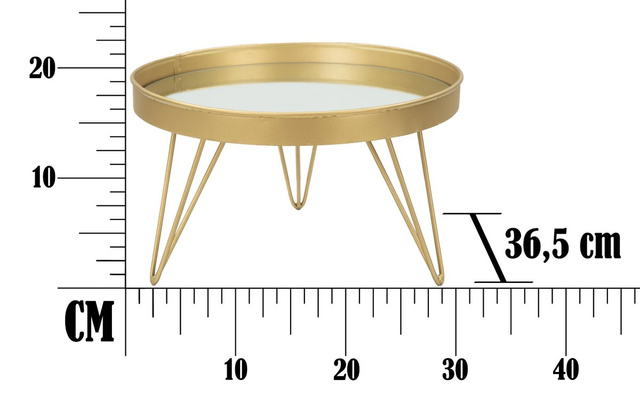 Tava decorativa cu oglinda, Ø 31 cm