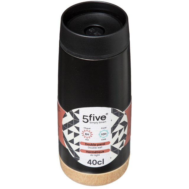 Cana termica cu pereti dubli, 400 ml, 9,5 x 8 x 8 cm