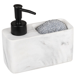 Dispenser detergent de vase RESA z cu spatiu pentru burete, WENKO