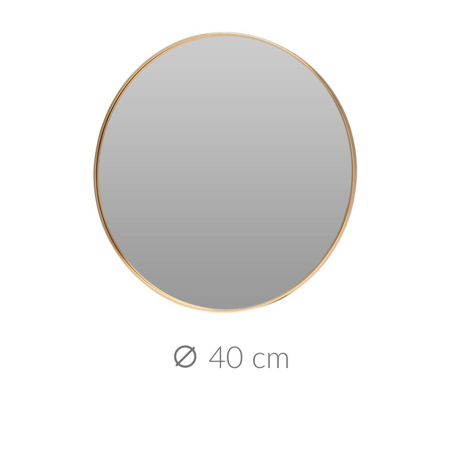 Oglinda rotunda aurie, Ø 40 cm