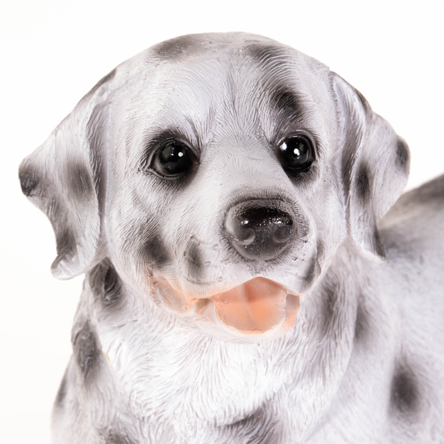 Figurina de gradina caine dalmatian, inaltime 28 cm, din piatra artificiala