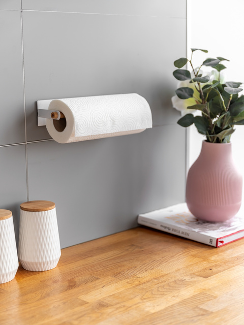 Recipiente de bucatarie din ceramica DIAMOND, capac bambus, 3 x 0,6 l, WENKO