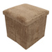 Taburet din velur-cord cu spațiu de depozitare TOBO, 38 x 38 x 38 cm
