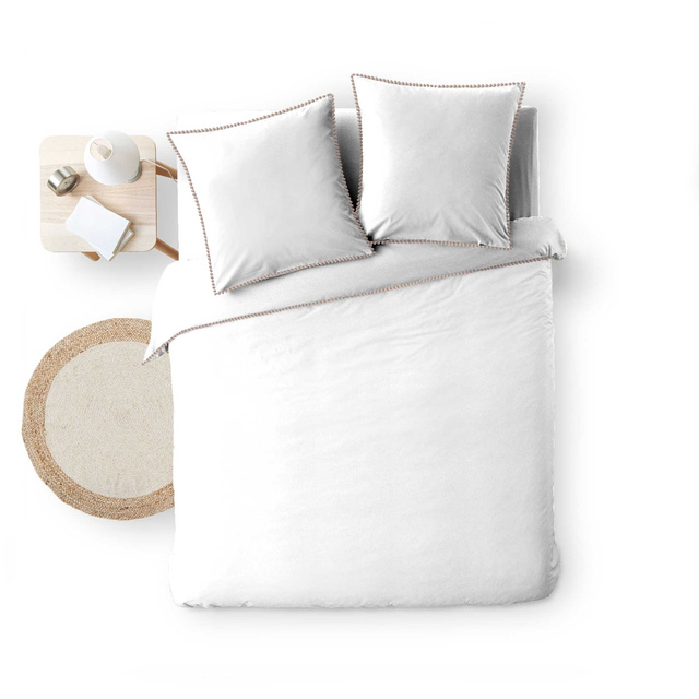 Set lenjerie de pat cu margine decorativa NOEMIE, 240 x 220 cm