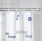 Baston telescopic pentru perdea de duș, Ø 2 cm, 110-185 cm, crom, WENKO