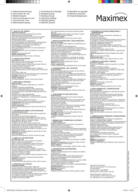 Dezghețător pentru frigider și congelator, Maximex