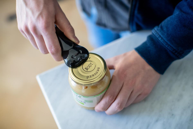 Deschizător de borcane twist TOM, antracit.