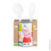 Set cana + tacamuri, EASY EATER PEPPA PIG, 3 elemente