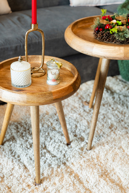 Lumanare parfumata intr-un borcan decorativ cu franjuri, Ø 6 cm