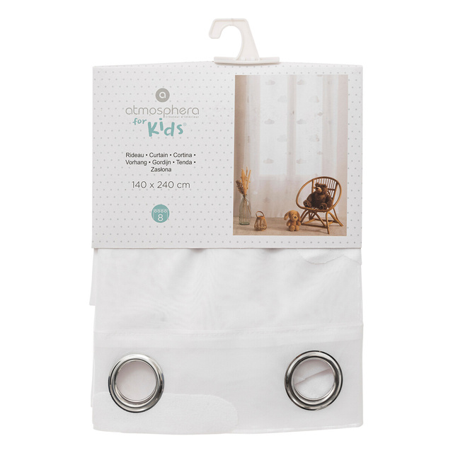 Perdea pentru camera copiilor NUAGE model nor, 140 x 240 cm