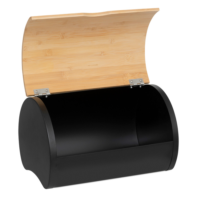 Cutie de pâine metalică SENSIA cu capac din bambus