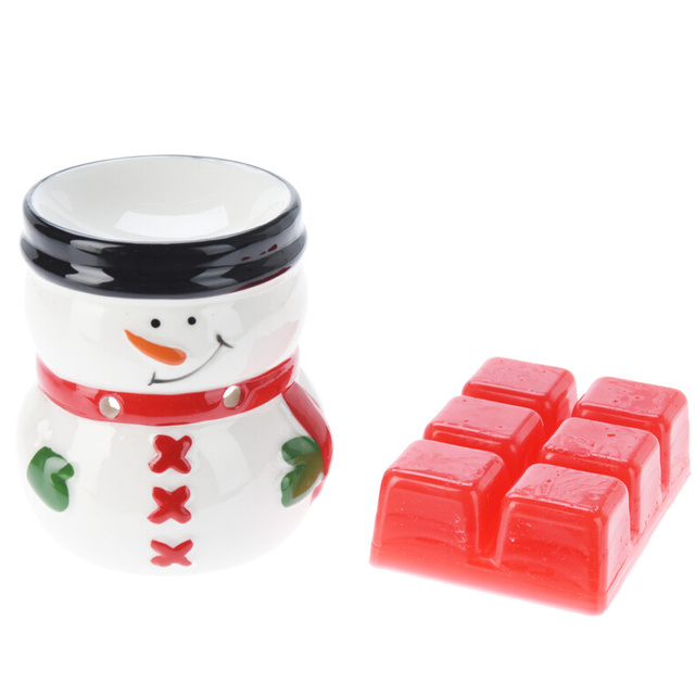 Semineu din ceramică cu lumânări parfumate, 8 cm