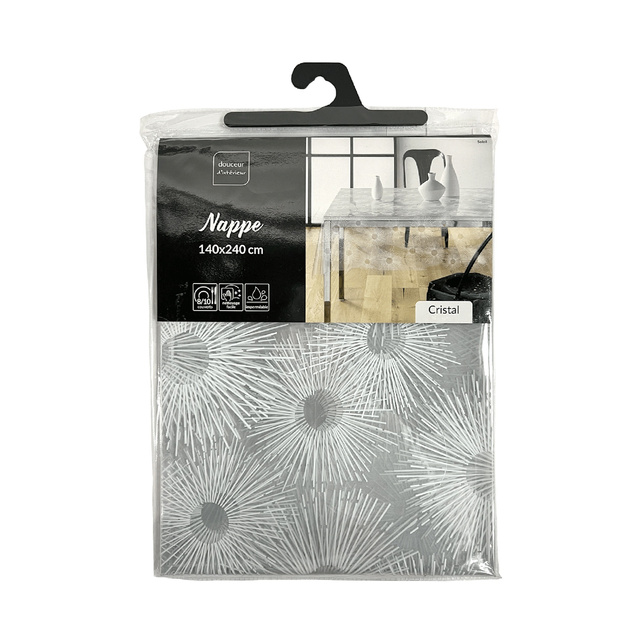 Fata de masa PVC transparenta SOLEIL, 140 x 240 cm