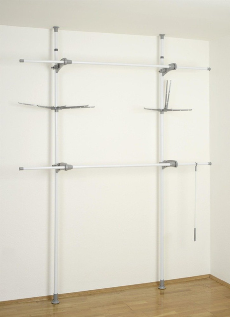 Cuier telescopic HERKULEX FLEX, suport practic cu dimensiuni reglabile - 165-300 x 116-190 x 36 cm, WENKO