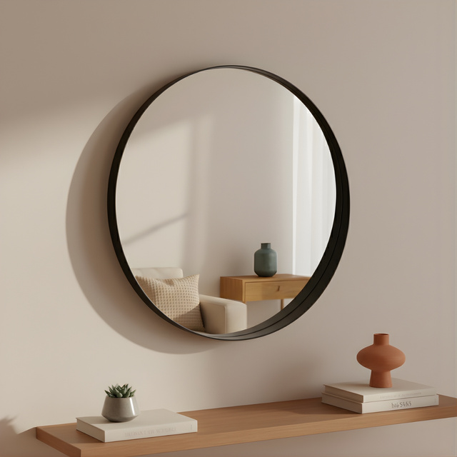 Oglindă de perete rotundă SVEA, Ø 50 cm