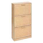 Dulap pentru pantofi îngust și înalt CANE, împletitură vieneză, 60 x 24 x 113 cm