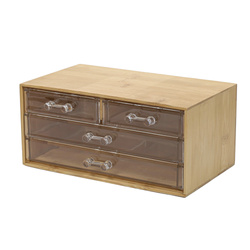 Organizator cosmetic cu patru sertare transparente