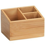 Organizator 3 compartimente pentru baie TERRA, 12x9x8,5 cm, WENKO