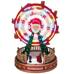 Decorație de Crăciun rotativă LED, roată diavolească, 23 x 23 x 31 cm