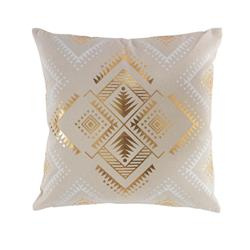 Perna decorativa din bumbac CYBELE, model metalic, 45 x 45 cm