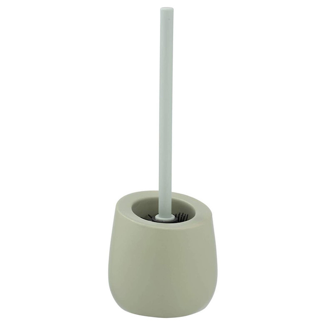 Perie WC cu suport BADI, Gri, 38x13,5x13,5, Wenko