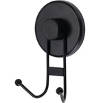 Suport metalic cu ventuze, 2 cârlige